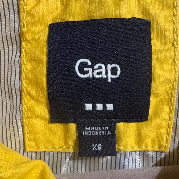 GAP Vibrant Yellow Trench Coat, EUC SZ. XS - Picture 5 of 8